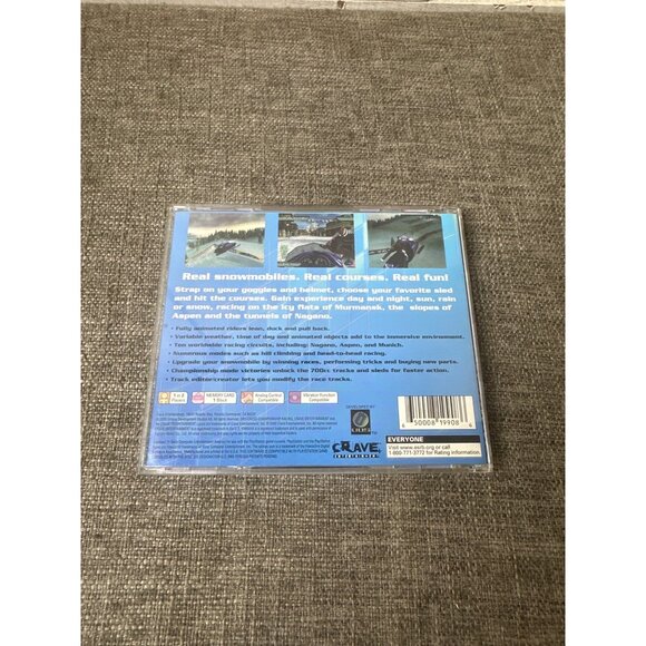 Sno-Cross Championship Racing PlayStation 1 Game Featuring Yamaha Snowmobiles - Picture 2 of 4